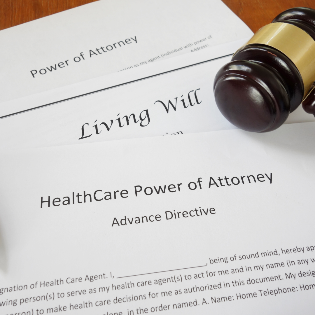 power of attorney, living will, estate planning